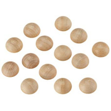 Semisfere in Legno Naturale - 10 mm Semisfere in Legno Naturale - 10 mm