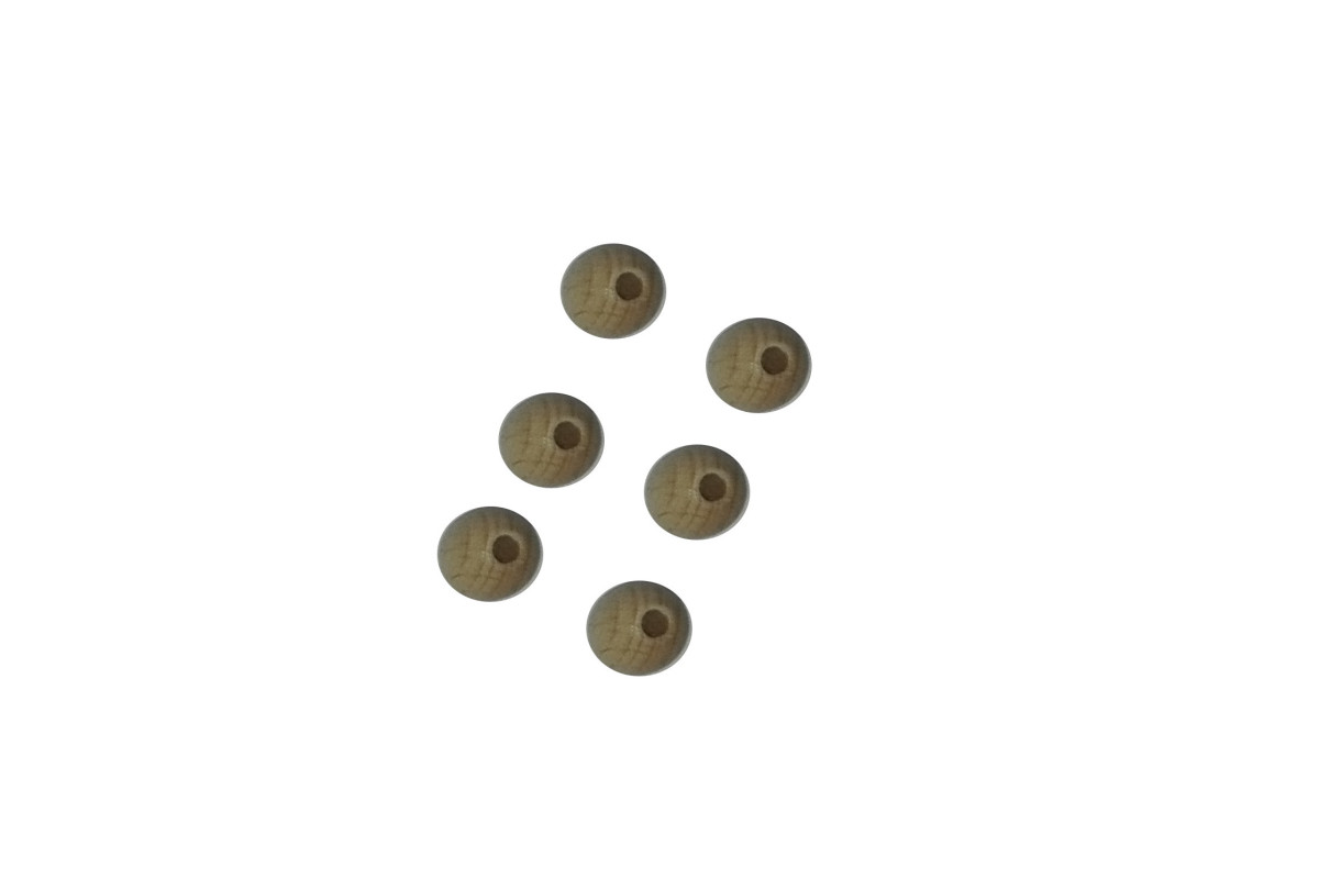 Wood Bead with Hole - Diameter 10 mm Wood Bead with Hole - Diameter 10 mm