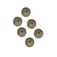 Perle di Legno Naturale con Foro - 20 mm