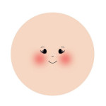 Tela Jersey Carita de 7,5 cm - Mery Tela Jersey Carita de 7,5 cm - Mery