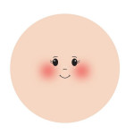 Face Stockinette Fabric 13 cm - Stefy Face Stockinette Fabric 13 cm - Stefy