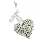 White Wicker Hearts - Size 8 cm White Wicker Hearts - Size 8 cm