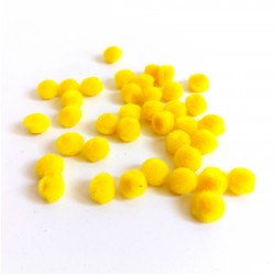 Pompon da 10 mm - Colore Giallo