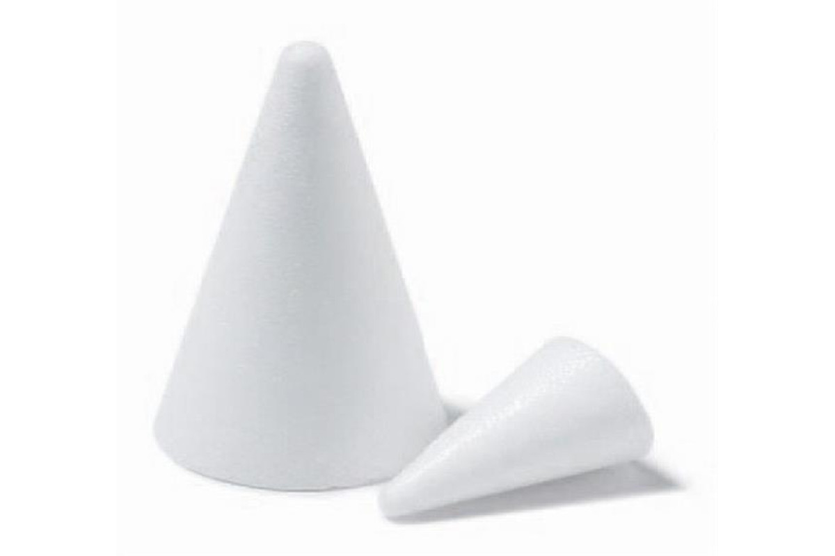 Styrofoam Cone - Diameter 70 x H150 mm Styrofoam Cone - Diameter 70 x H150 mm
