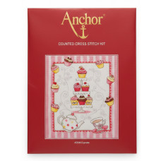 Anchor - Cupcake Counted Cross Stitch Kit - Dolcetti Anchor - Cupcake Counted Cross Stitch Kit - Dolcetti