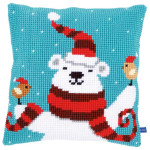Cross Stitch Pillow Kit - Happy Christmas Bear Cross Stitch Pillow Kit - Happy Christmas Bear