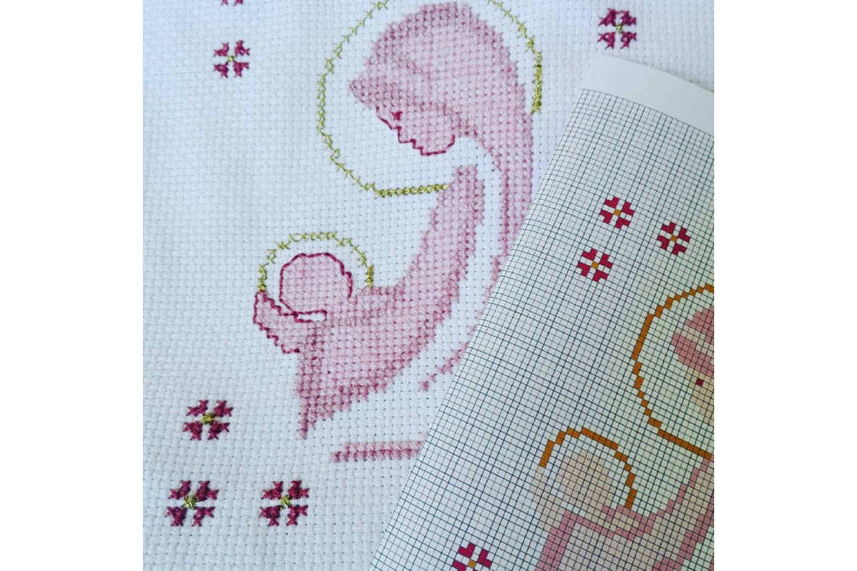 Kit Madonna col Bambino a Punto Croce