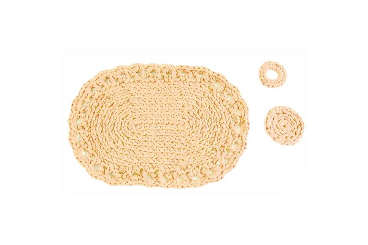 DMC - Kit Ganchillo - Set de Mesa - Piemonte - Beige