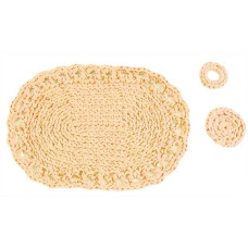 DMC - Kit Uncinetto - Set da Tavola - Piemonte - Beige DMC - Kit Uncinetto - Set da Tavola - Piemonte - Beige
