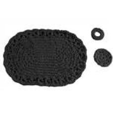 DMC - Kit Uncinetto - Set da Tavola - Piemonte - Nero DMC - Kit Uncinetto - Set da Tavola - Piemonte - Nero