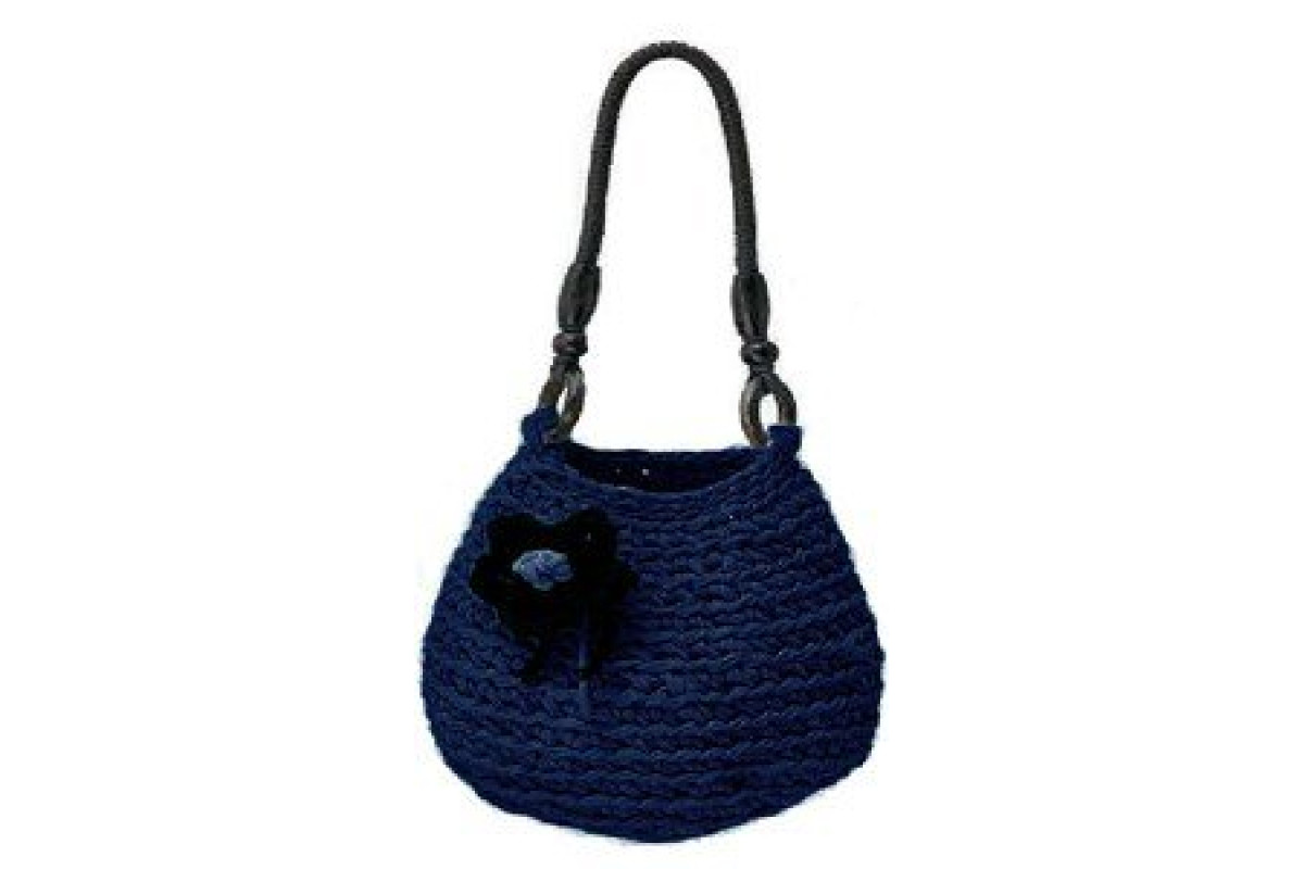 DMC - Kit Ganchillo - Hoooked Bolso Rimini - Blue