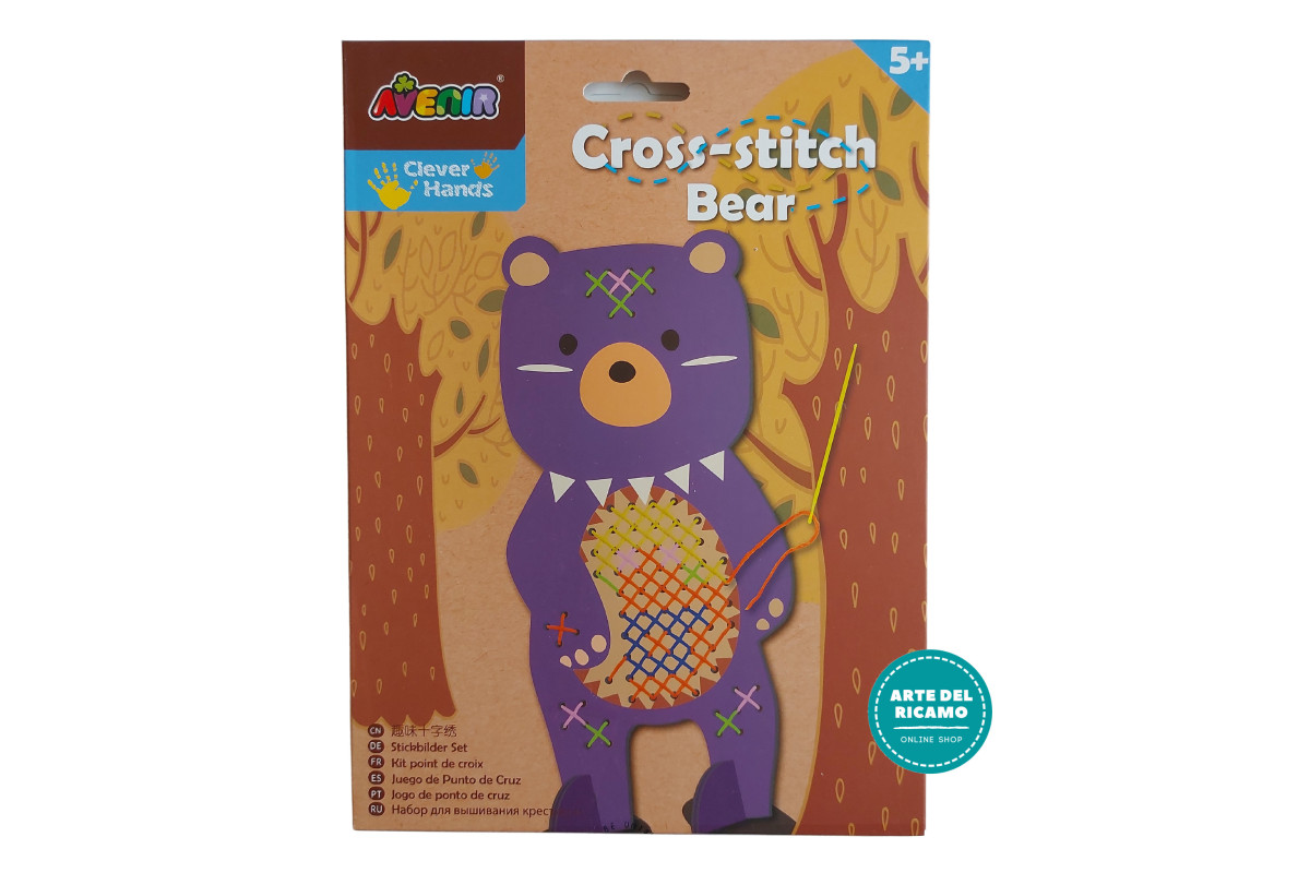 Embroidery Kit for Kids - Cross Stitch Bear Embroidery Kit for Kids - Cross Stitch Bear
