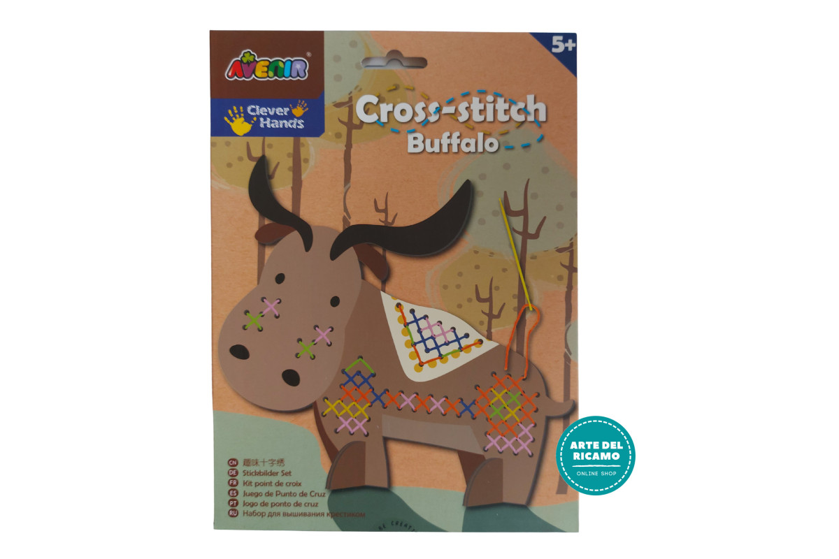 Kit Ricamo per Bambini - Bufalo Kit Ricamo per Bambini - Bufalo