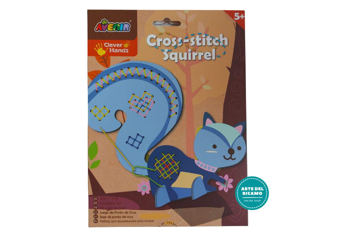 Kit Ricamo per Bambini - Scoiattolo Kit Ricamo per Bambini - Scoiattolo