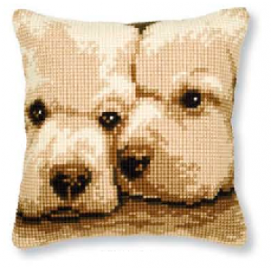 Vervaco - Dogs Cross Stitch Cushion