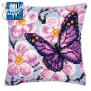 Vervaco -Flowers and Butterfly Cross Stitch Cushion