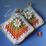 Crochet Creative Kit to do Floral Potholders Crochet Creative Kit to do Floral Potholders