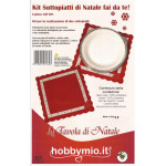Kit Sottopiatti di Natale fai da te Kit Sottopiatti di Natale fai da te