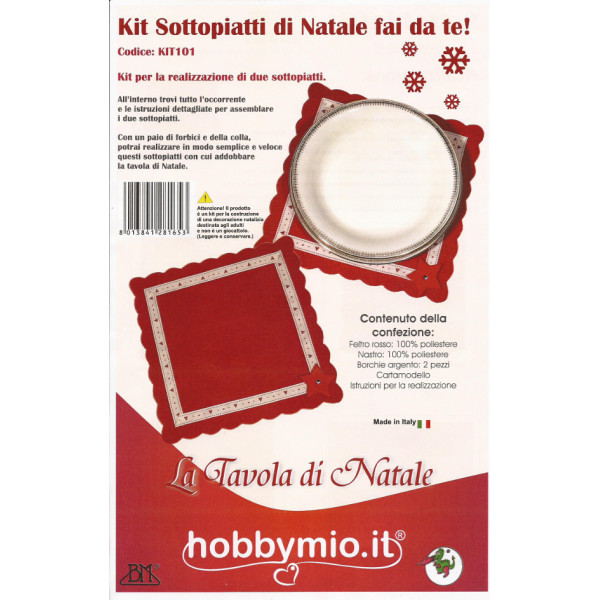 Kit Sottopiatti di Natale fai da te