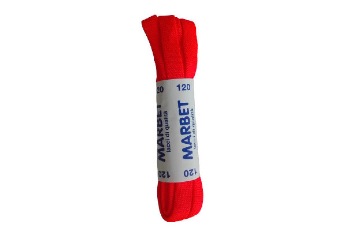Marbet - Cordones de Zapatos Planos Deportivos - Naranja Fluorescente