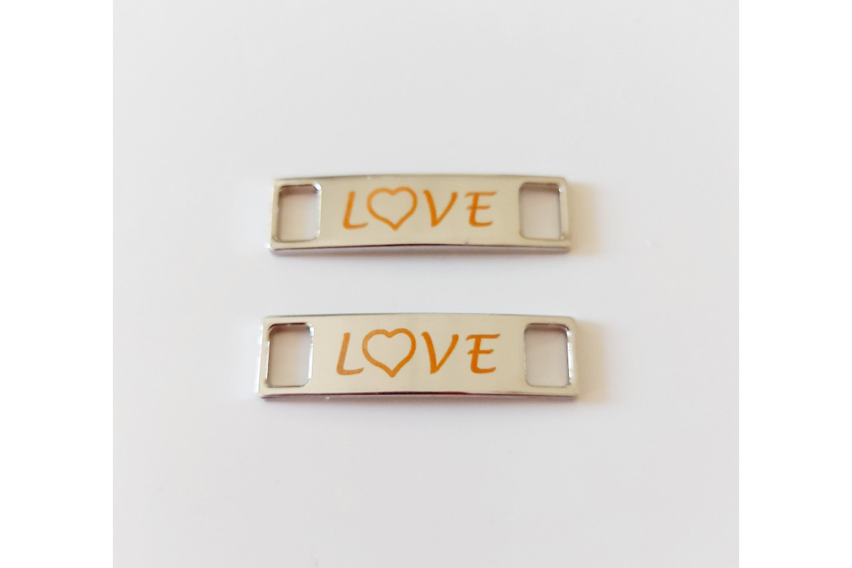 Marbet - Targhette Decorative Argento - Love Marbet - Targhette Decorative Argento - Love