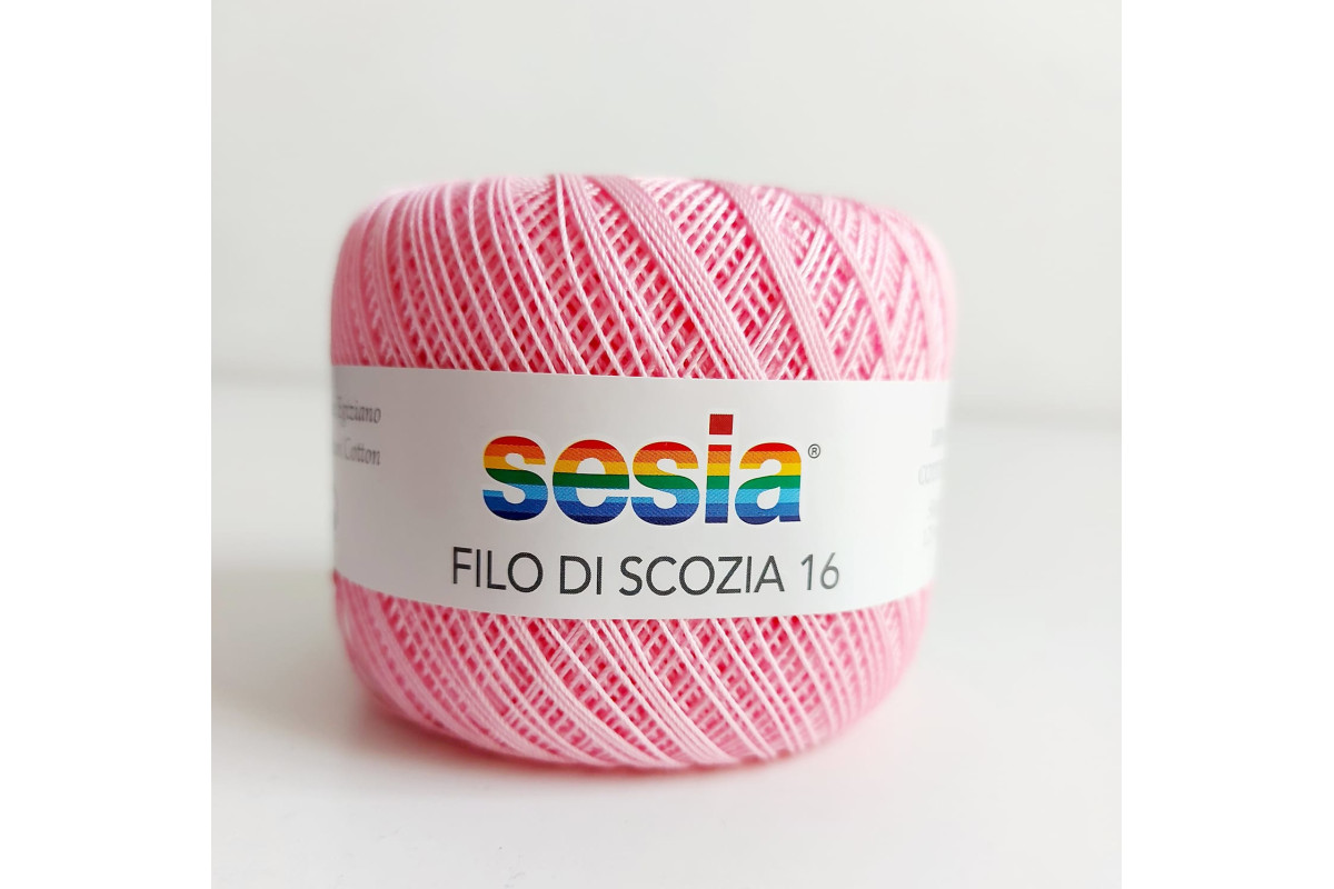 Sesia - Filo di Scozia n. 16 - Rosa Sesia - Filo di Scozia n. 16 - Rosa