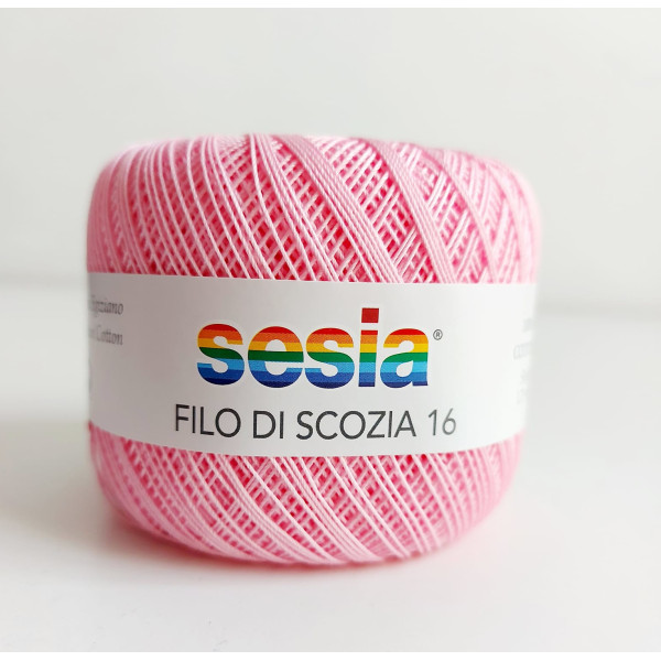 Sesia  - Filo di Scozia n. 16 - Rosa