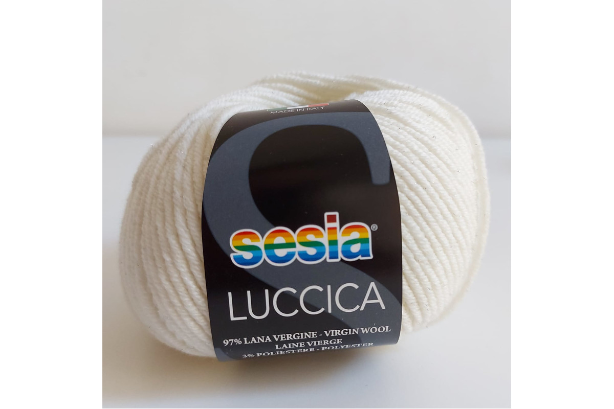 Sesia - Lana Luccica - Colore Bianco Sesia - Lana Luccica - Colore Bianco