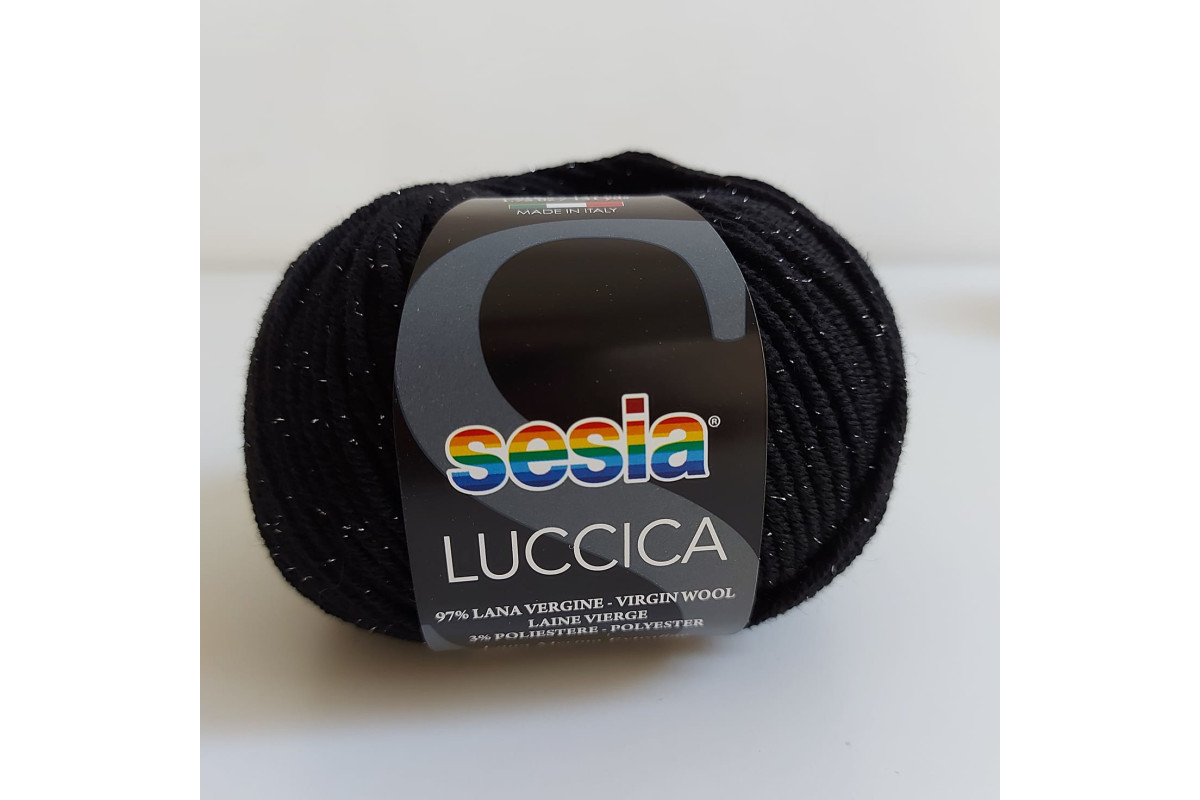 Sesia - Luccica Wool - Black Color