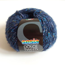 Sesia - Lana Dolce Tweed - Colore Blu Sesia - Lana Dolce Tweed - Colore Blu