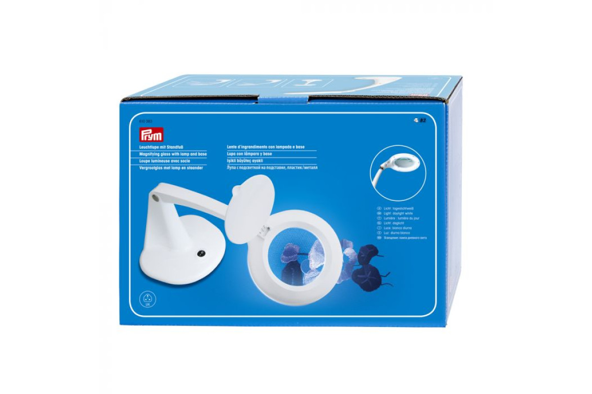 Prym - Magnifying Glass with Lamp and Base Prym - Magnifying Glass with Lamp and Base