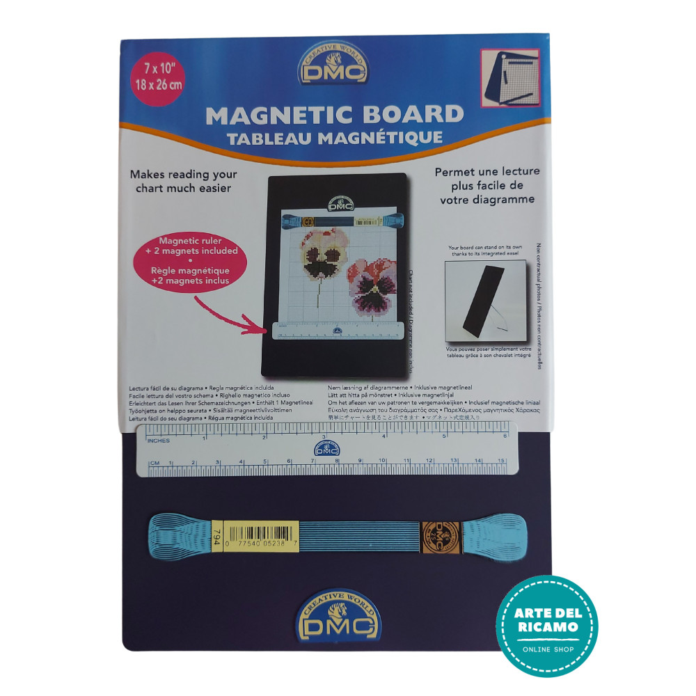 DMC - Lavagnetta Magnetica per Leggere Schema a Punto Croce - 18cm x 26cm