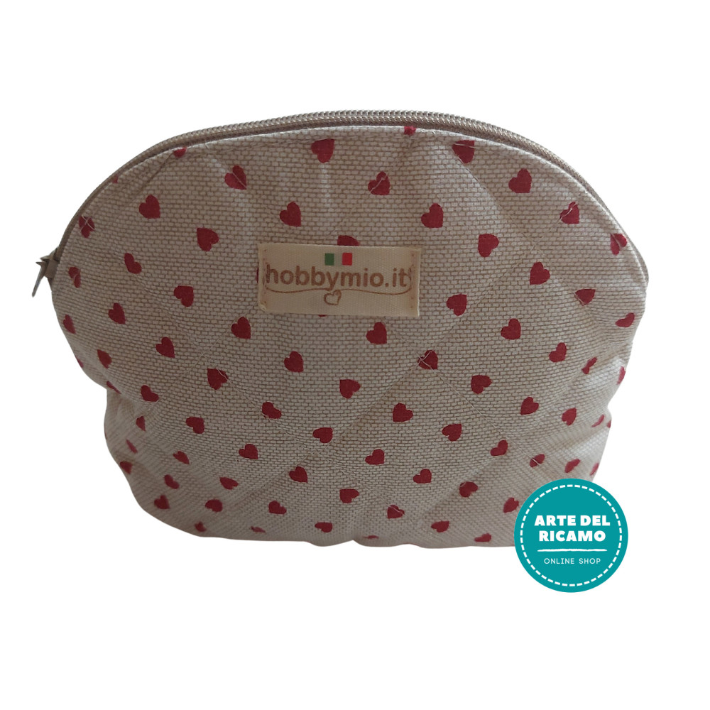 Sewing Case - Red Hearts