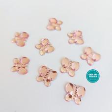 Decorative Strass Butterflies - Pink Decorative Strass Butterflies - Pink