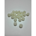 Berry Plastic Pearl - White Color - Size 10 mm