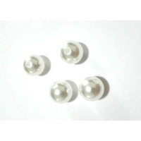 Perlas de Plastico Blancas - Diametro 10 mm