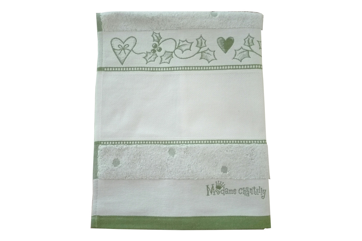Fratelli Graziano - Terry Christmas Dish Towel - Mom and Dad - Green Fratelli Graziano - Terry Christmas Dish Towel - Mom and Dad - Green