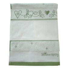 Fratelli Graziano - Terry Christmas Dish Towel - Mom and Dad - Green Fratelli Graziano - Terry Christmas Dish Towel - Mom and Dad - Green