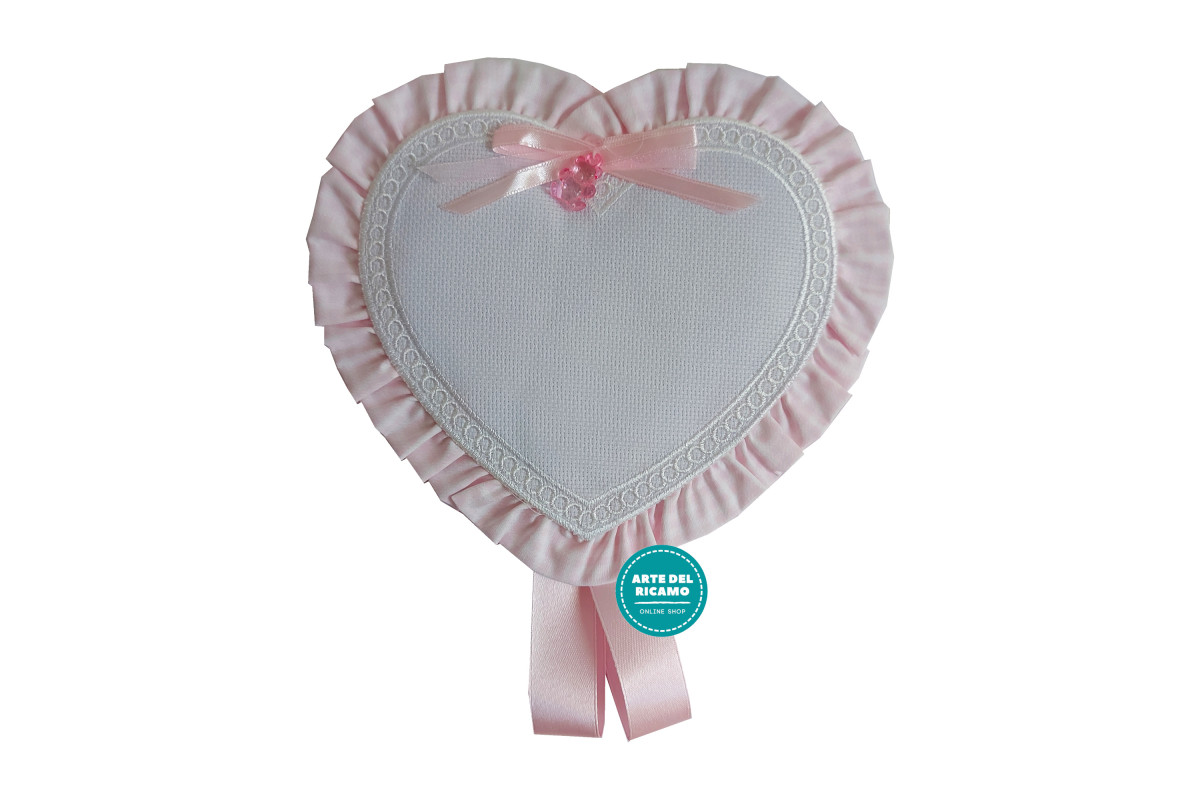 Coccarda Nascita - Cuore Rosa Coccarda Nascita - Cuore Rosa