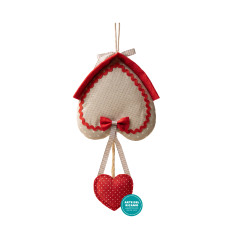 Fuoriporta Natalizio da Ricamare - Cuore