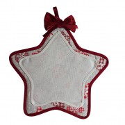 Christmas Door Wreath - Country Style Star to Cross Stitch