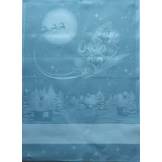 Santa Claus with Sled Kitchen Towel - Color Ice Santa Claus with Sled Kitchen Towel - Color Ice