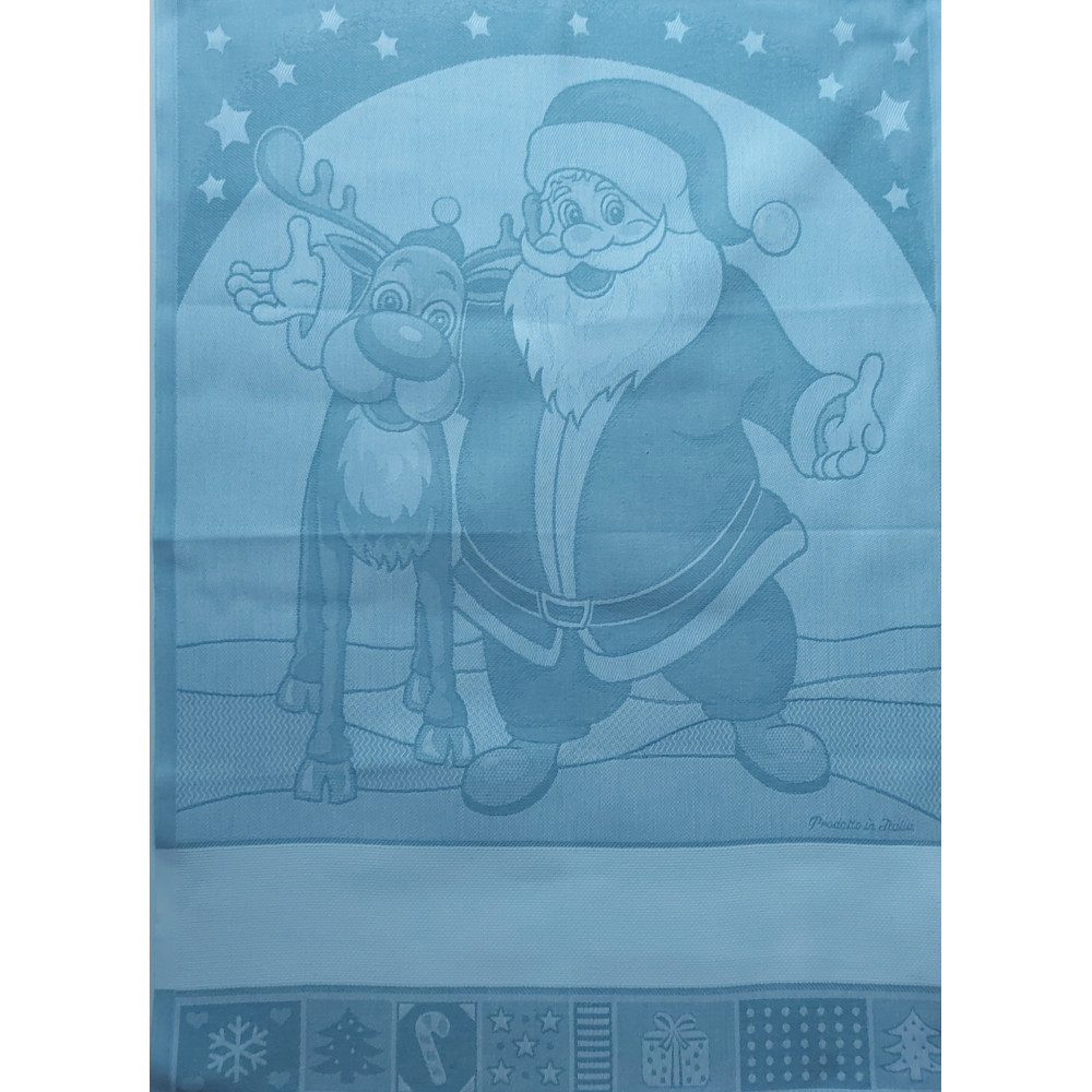 Santa Claus with Reindeer Kitchen Towel - Color Ice
