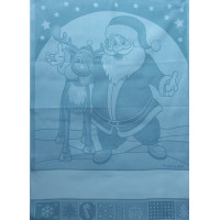 Santa Claus with Reindeer Kitchen Towel - Color Ice