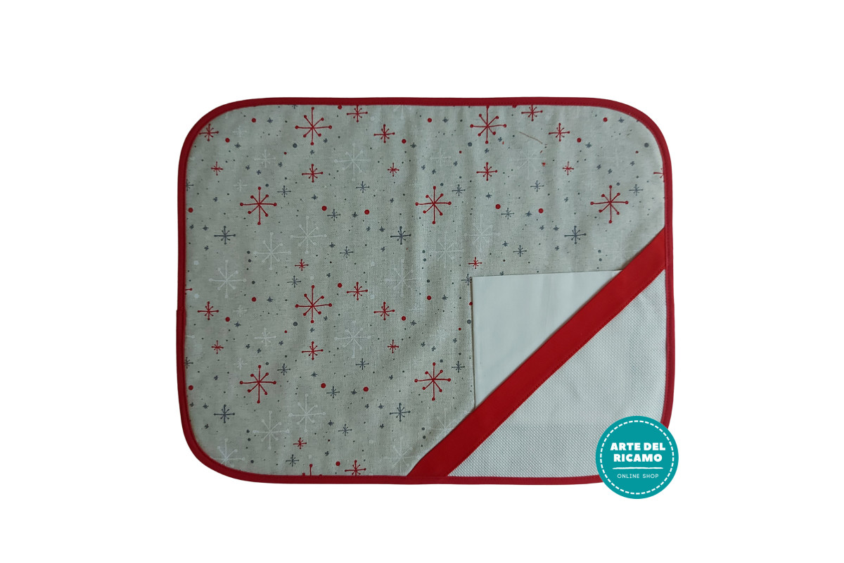 Set Americano Natalizio - Fiocchi di Neve Set Americano Natalizio - Fiocchi di Neve