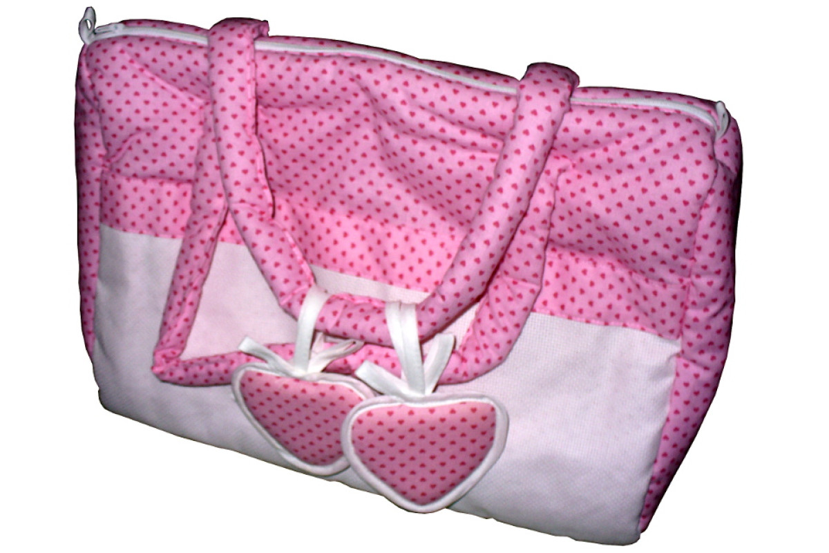 Borsa Portalavoro da Ricamare - Cuoricini Rosa Borsa Portalavoro da Ricamare - Cuoricini Rosa