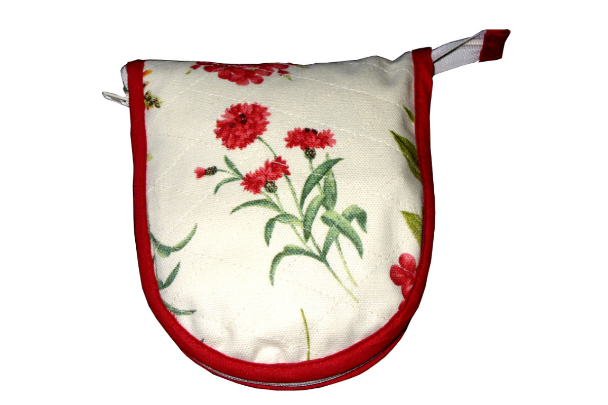 Bolsa para Compras - Violetas con Fondo Beige