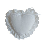 Stafil - Heart Wedding Pillow - White Stafil - Heart Wedding Pillow - White