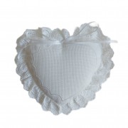 Stafil - Heart Wedding Pillow - White