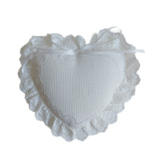 Stafil - Cuscino Portafedi Cuore Bianco Stafil - Cuscino Portafedi Cuore Bianco